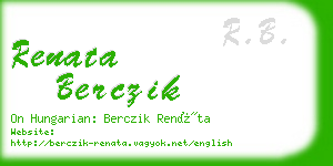 renata berczik business card